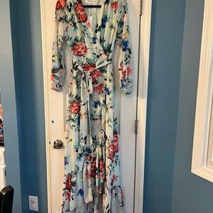 Floral Wrap Dress
